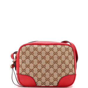 Gucci Mini Bree Disco Crossbody Bag GG Canvas with Leather